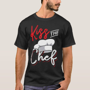 Kus de chef-kok voor keuken in keuken t-shirt