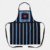 Kus de Cook Blue & Black Apron (medium) Schort (Voorkant)