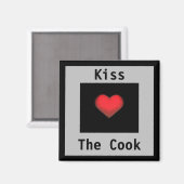 Kus de Cook Grey & Black Magnet Magneet (Voorkant / Achterkant)