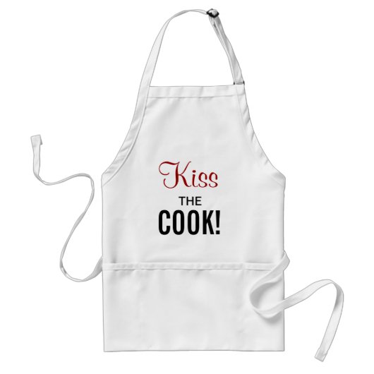 Kus de Cook! Standaard Schort (Voorkant)