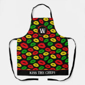 Kus de Jamaicaanse chef-kok Monogram Schort (Voorkant)