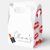 Kus de juffrouw gedag bruidsfeest bedankdoosjes (Geopend)