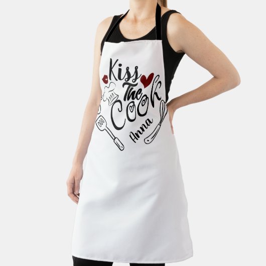 Kus de kok gepersonaliseerd schort (Insitu)