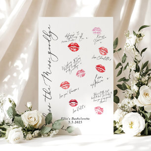 Kus de Miss Goodbye Bachelorette lippenstift kus Poster
