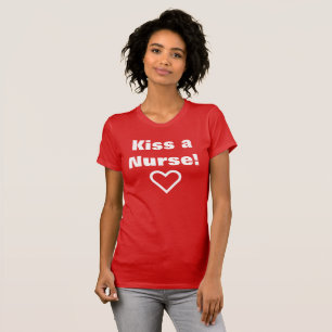 Kus de t-shirt van verpleegstersValentijn