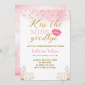 Kus de uitnodiging tot afscheid (Voorkant / Achterkant)