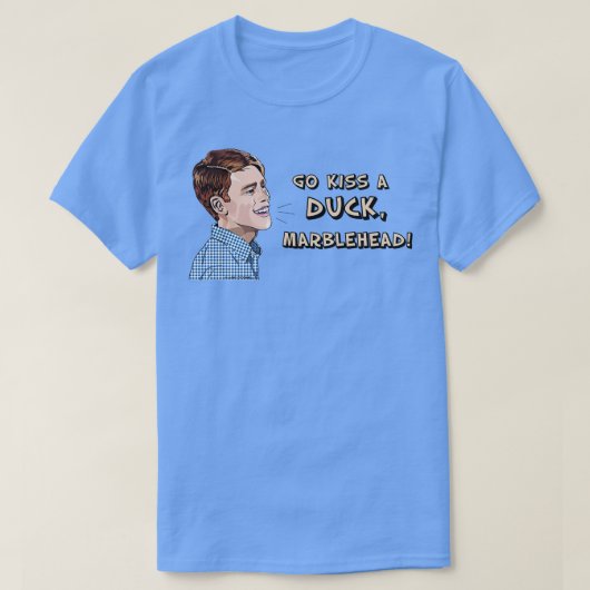 Kus een eendje Marblehead T-shirt (Design voorkant)