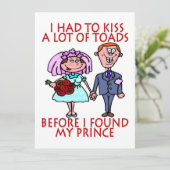 Kus een heleboel paddenstoelen die wedden uitnodig kaart (Staand voorkant)