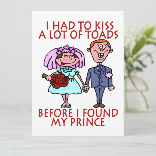 Kus een heleboel paddenstoelen die wedden uitnodig kaart (Staand voorkant)