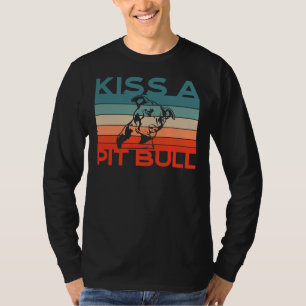 Kus een pitbull Schattige pitbull T-shirt