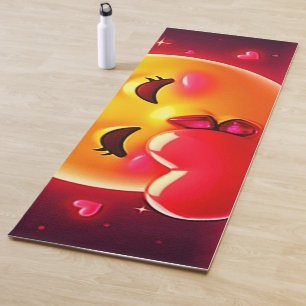 Kus-emoji: Liefde en Harten Kunst Yogamat