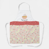 Kus het Cook Cozy Kitchen hart volwassen Schort (Voorkant)