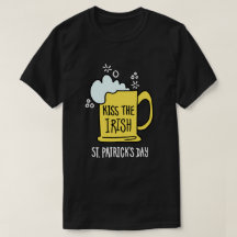 Kus het Ierse Bier St. Patrick's Day Zwarte shirt