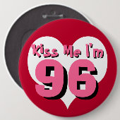 Kus Ik ben 96 Ronde Button 6,0 Cm (Voorkant /achterkant)
