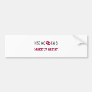 Kus, ik ben een MAKE UP ARTIST Bumpersticker