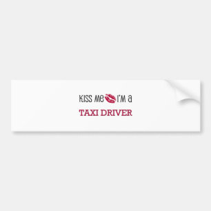 Kus, ik ben een TAXI DRIVER Bumpersticker