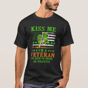 Kus, ik ben een Veteraan Iers St Patrick's Day T-shirt