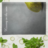 Kus in de regen theedoek (Gevouwen)