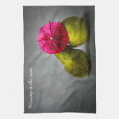 Kus in de regen theedoek (Verticaal)