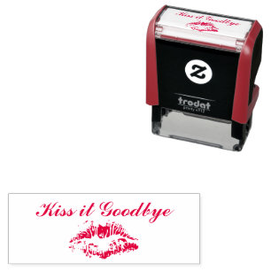 Kus it Goodbye rubber stempel