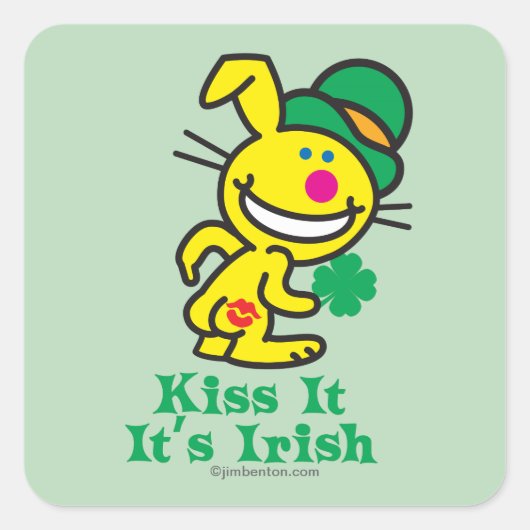 Kus it vierkante sticker (Voorkant)