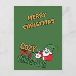 Kus je tegen Kerstmis Briefkaart