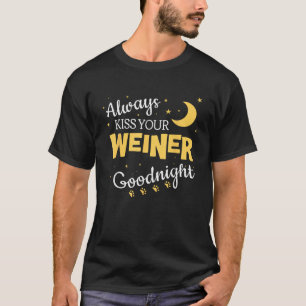 Kus je Weiner hondenshirt Grappig teckel liefhebbe T-shirt