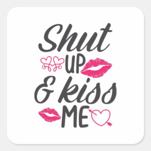 Kus Kus me Vierkante Sticker