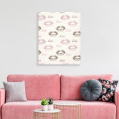 Kus Lippen Canvas Afdruk (Insitu (Woonkamer))