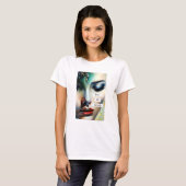 Kus me al | Fantasie Etherische Kunst T-shirt (Voorkant volledig)