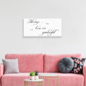 Kus me altijd Goodnight Stretched Canvas Afbeeldin (Insitu (Woonkamer))