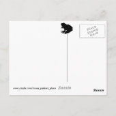 Kus me! Briefkaart van groene kikker (Achterkant)