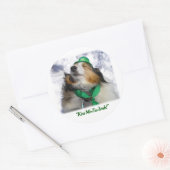 Kus me dat ik Iers ben! Ronde Sticker (Envelop)