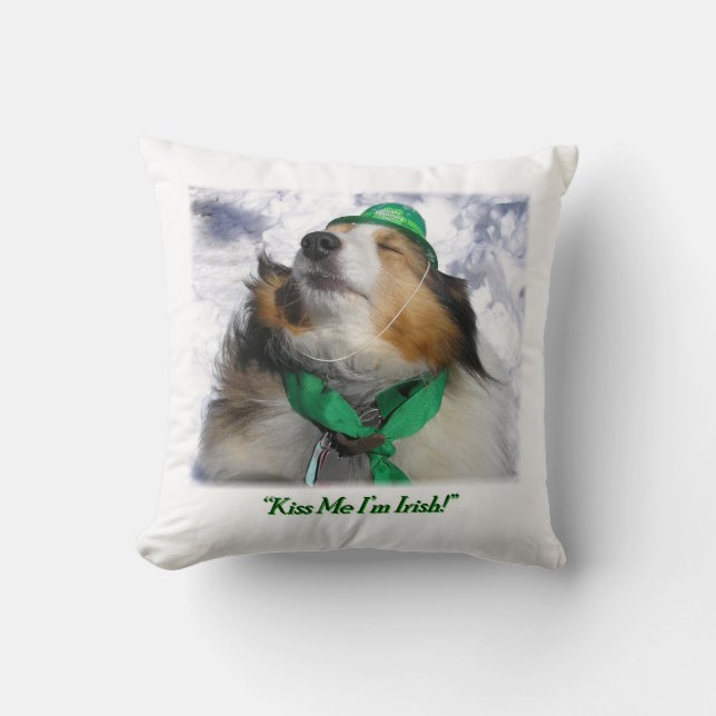 Kus me dat ik Iers ben! Sierkussen (Voorkant)