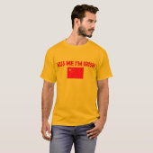 Kus me dat ik Iers ben??? T-shirt (Voorkant volledig)