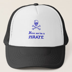 Kus me een piraat trucker pet