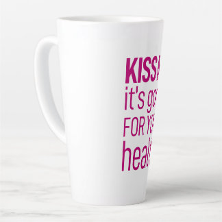 Kus me, het is goed voor je gezondheid latte mok