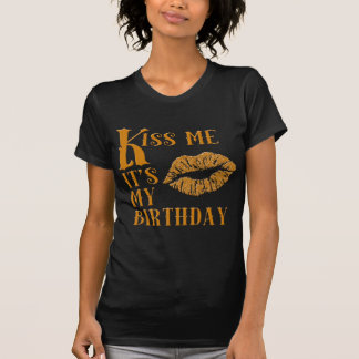 Kus me Het is mijn geboorte Sparkly T-shirt
