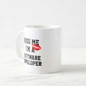 Kus me I m a Software Developer Mok (Voorkant links)