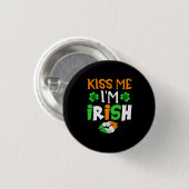 Kus me i_mirish ronde button 3,2 cm (Voorkant /achterkant)