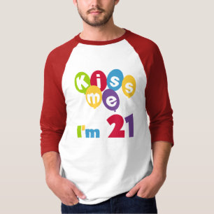 Kus me Ik ben 21 T-shirts en cadeautjes op de verj