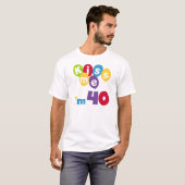 Kus me Ik ben 40 T-shirts en cadeautjes. (Voorkant volledig)
