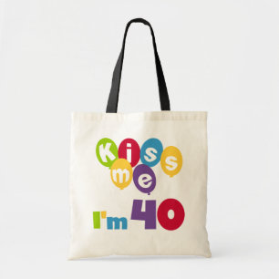 Kus me Ik ben 40 T-shirts en cadeautjes. Tote Bag