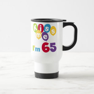 Kus me Ik ben 65 T-shirts en cadeautjes op de verj Reisbeker