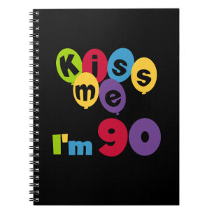 Kus me Ik ben 90 T-shirts en cadeautjes. Notitieboek