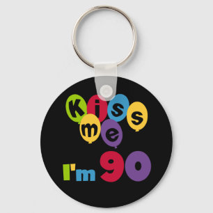 Kus me Ik ben 90 T-shirts en cadeautjes. Sleutelhanger