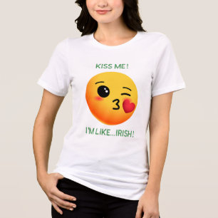 KUS ME! IK BEN ALS... IERS! St. Patrick's Day Tri-Blend Shirt