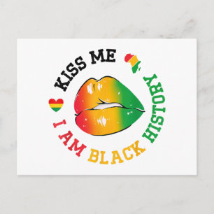 Kus Me Ik Ben Black History Month Afro-Amerikaan Briefkaart