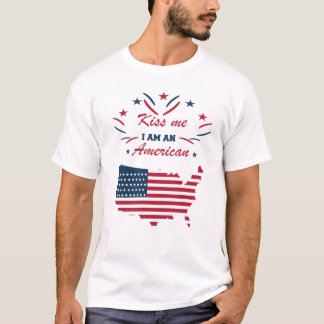 kus me ik ben een Amerikaan T-shirt
