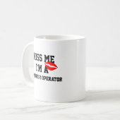 Kus Me Ik Ben Een Computer Operator Mok (Voorkant links)